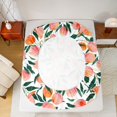 thumbnail image 2 of jejeloiu Peach Full Size Sheets,Summer Fruit Bed Sheets,Pink White Green Sheet Sets For Girls Kids,Breathable Home Decor,4pcs, 2 of 7