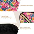 thumbnail image 5 of FORMRS Makeup Bag Travel Cosmetic Organizer for Women Fold Flat Zipper Pouch with Handle, Art Map, 5 of 8