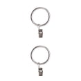 thumbnail image 2 of jesticaly 10 Pcs Rustproof Curtain Rings Home Decoration Shower Curtain Rings Clamps Drapery Clips Bath Curtain Rod Clips Window Accessoy Silver 3.5mm*35mm 2Set, 2 of 6