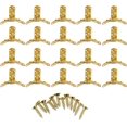 thumbnail image 1 of HELIAHOO 20 Pcs 90° Angle Support Spring Hinge for Small Jewelry Wine Case Watch Box Wooden Lid(Gold) UA2457-5968, 1 of 8