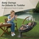 thumbnail image 2 of Baby Swing Monamii Bluetooth con altavoz de música de 5 velocidades, color negro, 2 of 6