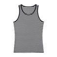 thumbnail image 3 of Men Striped Tank Top - Quick Dry Training Tops Men Round Neck Outdoor Running Fitness Cut off Undershirts, S-3XL, 3 of 8