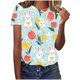 thumbnail image 1 of Camisas de Manga Larga para las Mujeres Cuello Redondo Impreso de Ajuste Suelto, Top de Moda de Verano Sexy para el Uso Diario, 1 of 4