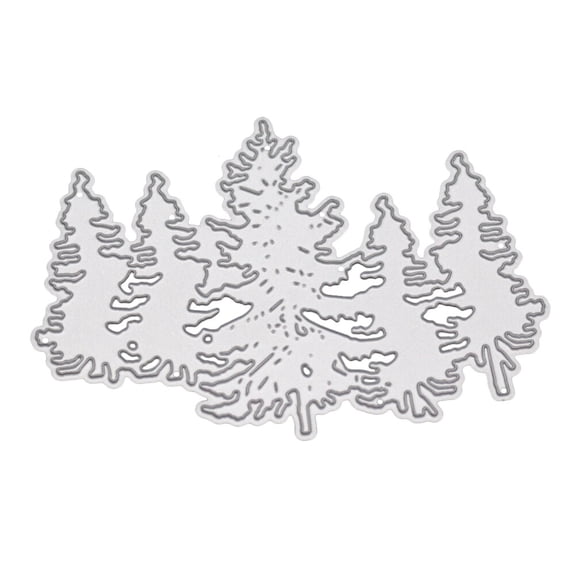 DIY Carbon Steel Cutting Dies Creative Grove Shape Metal Stencil Template Mould Metal Embossing Stencil for Album Scrapbooking Paper Art Craft Envelope Lace Invitation Decoration (Silver)