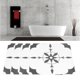 thumbnail image 5 of Adhesivo De Pared, Antiincrustante Conveniente Para Limpiar Calcomanía De Fondo Impermeable Para Balcón Para Sala De Estar Para Lugar Comercial ANGGREK Disfraces, 5 of 8