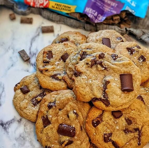 Enjoy Life Semi-Sweet Mega Chocolate Chunks, Gluten Free, Peanut Free, Tree Nut Free, Milk Free, Soy Free, Non-GMO, 283g, Enjoy Life Semi-Sweet Mega Chunks