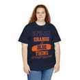 thumbnail image 6 of DJH Apparel | It's An Orange & Blue Thing Colorway Unisex Cotton T-shirt, 6 of 7