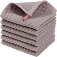 thumbnail image 1 of Paños de cocina de algodón - Paños de cocina de tejido suave y absorbente - Paquete de 6 trapos de cocina de secado rápido - Paños de cocina de 13 x 13 pulgadas para lavar platos en la cocina, 1 of 6