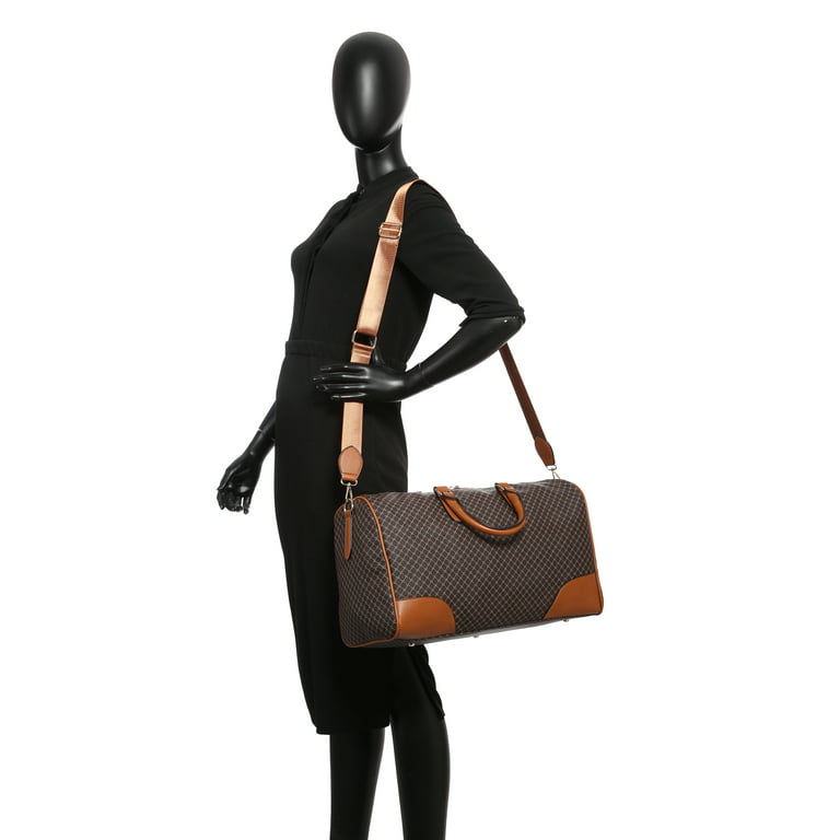 XB Travel Duffle Bag for Women & Men Vegan Leather Overnight Weekender Luggage  Tote Bag Large Handbag 