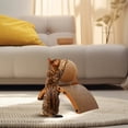 thumbnail image 4 of Tapis à Gratter pour Chat avec Design Incliné pour Félins d'Intérieur, Carton Ondulé Durable et Corde en Sisal Naturel, 4 of 4