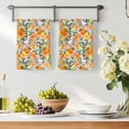 thumbnail image 3 of Orange Lemons Kitchen Towels Set of 3, Summer Botanical Pastoral Elegant Absorbent Dish Towels for Kitchen, Microfiber Hand Towel, Quick Drying Tea Towel for Cleaning Decorative Dishcloths, 3 of 7