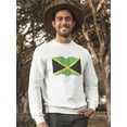 thumbnail image 2 of Flag Of Jamaica. Pixel Art  Sweatshirt Men -Image by Shutterstock, Male Small, 2 of 4