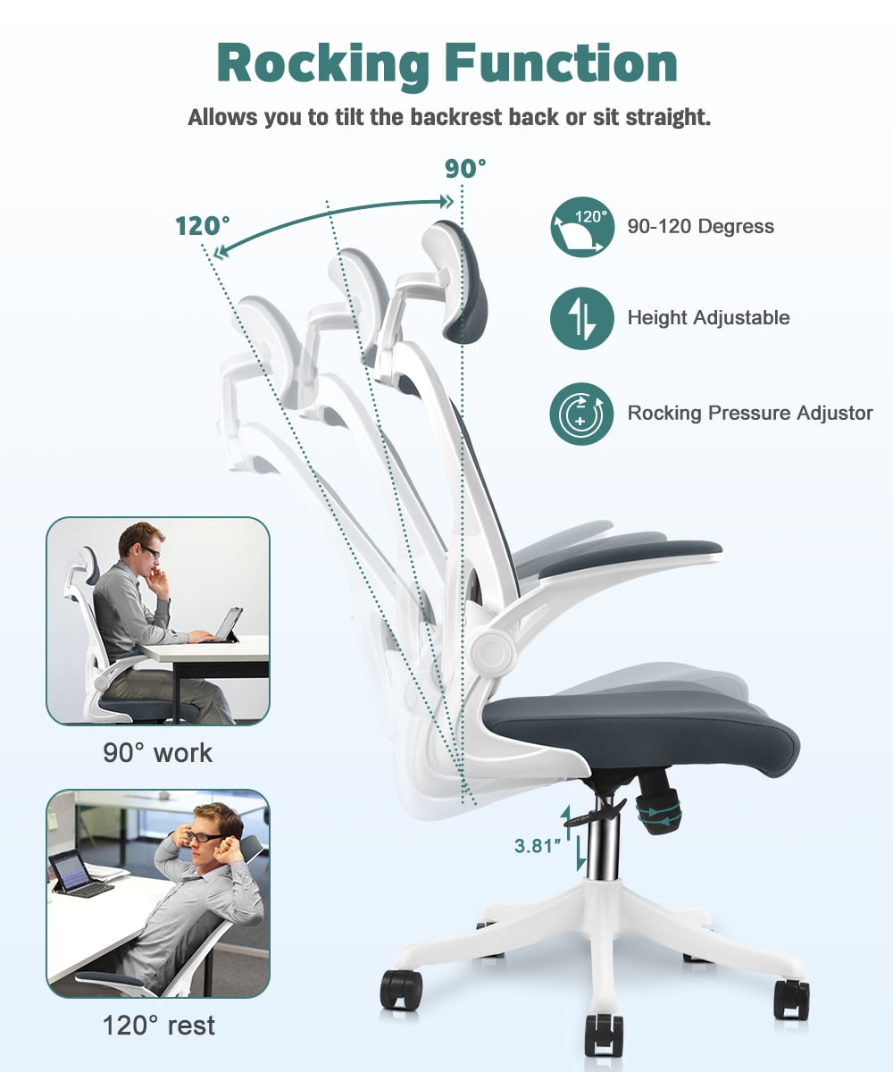 MotionGrey Airglide Series Executive Ergonomic Computer Desk Home