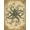 Beige Teal Gold, Pattern 2, variant on ODIKA Koi Fish Swimming Tentacle Swirl Teal Navy Decorative Border Non-Slip Chair-Friendly Floor for Dining Room, Under Table, Office