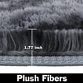 thumbnail image 4 of SAYFUT Rugs for Bedroom, Fluffy Shag Fuzzy Soft Carpet, Plush Shaggy Bedside Area Rug, Indoor Floor Living Room Carpet for Kids Boys Teen Dorm Home Decor, Diameter 48in/ 122cm, 4 of 7