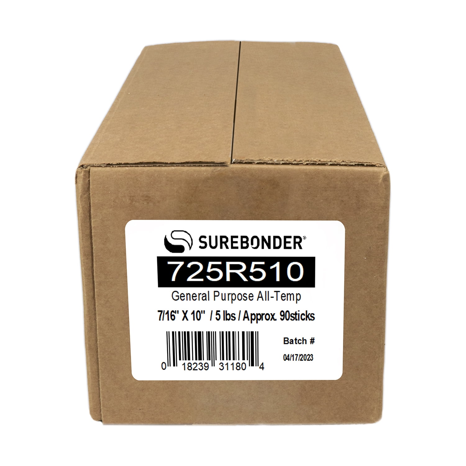 Surebonder All-Temperature, All-Purpose 5 lb Box of 10-Inch Full-Size Hot Glue Sticks for Crafts/DIY - About 94 Glue Sticks Per Box, Clear