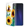 thumbnail image 2 of FINCIBO Soft TPU Clear Case Slim Protective Cover for Motorola Moto G Stylus 6.4" 2020, Sunflower Portrait, 2 of 3