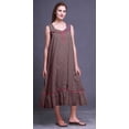 thumbnail image 3 of Bimba Nuisettes en Coton Pink8 Leaves Rose pour Femmes Mi-Mollet Imprimées Robe de Nuit X-Small, 3 of 6