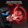 thumbnail image 2 of Pyle Sistema de altavoces PA Bluetooth portátil - Altavoz Bluetooth recargable de 600 W para exteriores Sistema PA portátil con subwoofer de 10" Tweeter de 1", función de grabación, micrófono en luces, 2 of 5