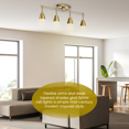thumbnail image 4 of Kichler Sylvia 4-Light Adjustable Rail Light with Metal Shades, Mid-Century, 4 of 7