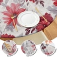 thumbnail image 4 of Pioneer Flower Floral Print Pattern Round Fitted Tablecloth with Elastic Edge,Dining Table Cover Waterproof,Outdoor Round Tablecloth for Camping,Dining,Indoor and Outdoor, 4 of 7
