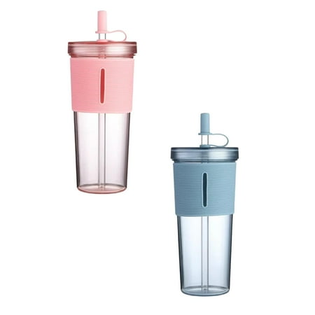 

700ML Acrylic Travel Tumbler With Lid And Straw Insulated Double Wall Reusable Cups Clear/ Coffee Cups Big Yes And No Vintage Coffee Mug No Handle Coffee Cups with Words Mug Set with Words Wooden Mugs