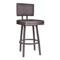 thumbnail image 1 of Balboa 30" Barstool in Brown Powder Caot and Brown Faux Leather, 1 of 6