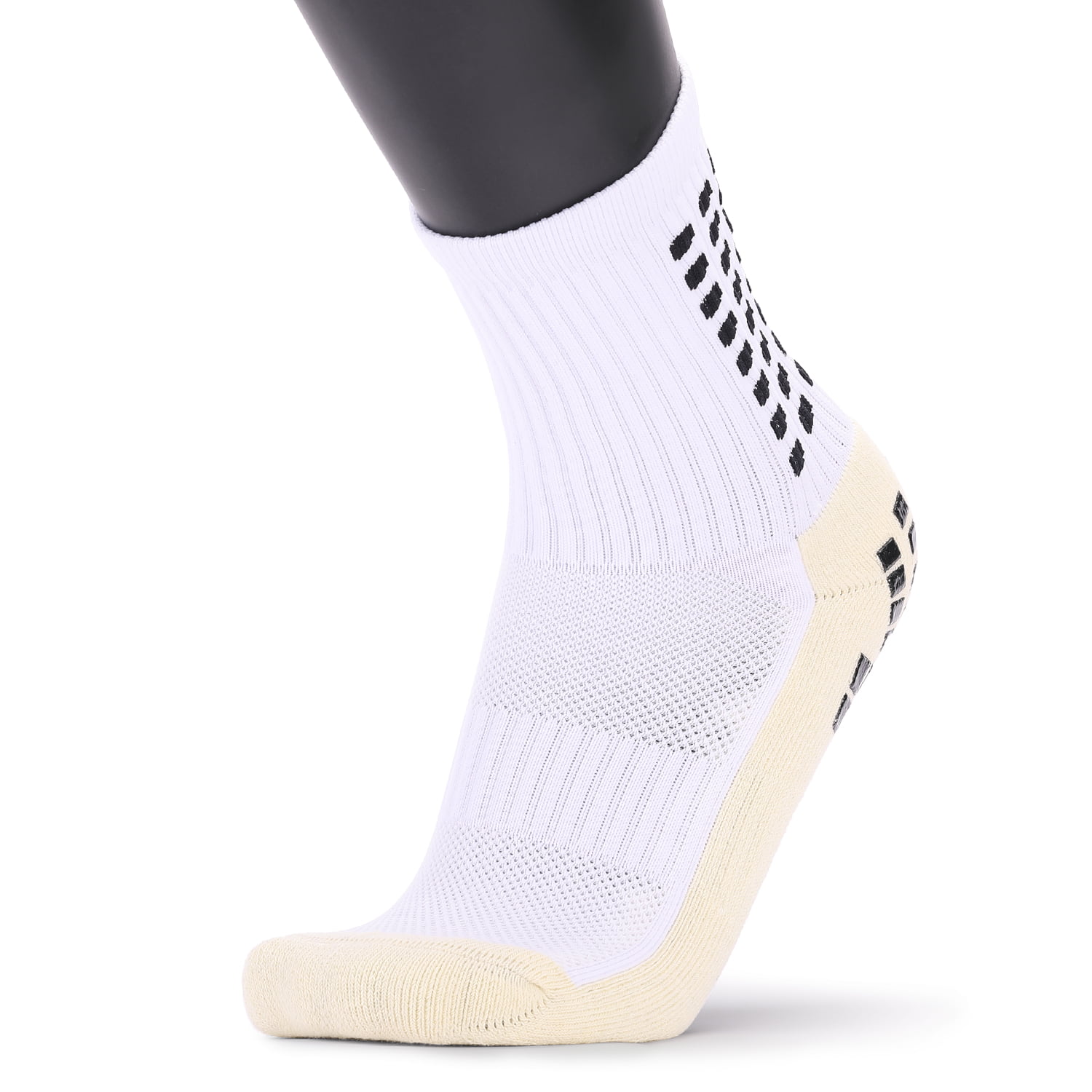 Men's Anti Slip Football Socks Athletic Long Socks Absorbent Sports Grip M6D0 