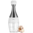 thumbnail image 1 of Bowling Shape Garlic Chopper 304 Stainless Steel Quick Powerful Effort Saving Vegetable Shredder Convenient Manual Durable Food Processor for Fruit Meat Herb Spice Kitchen, 1 of 7