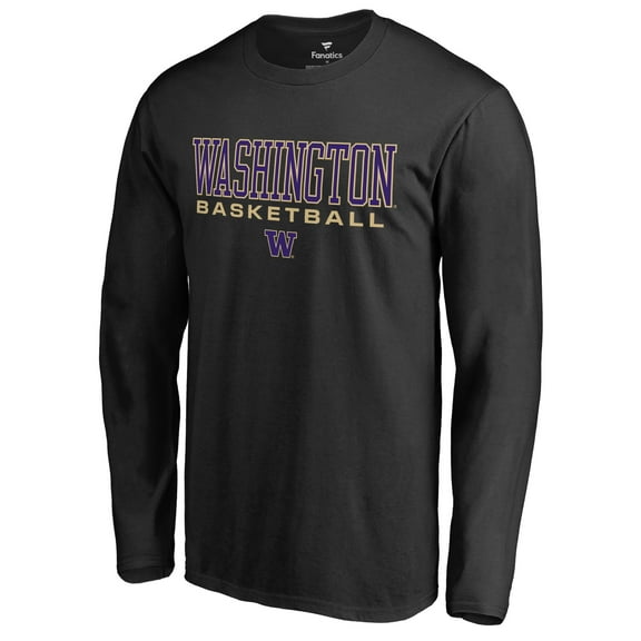 Men's Black Washington Huskies Team Unity Basketball Long Sleeve T-Shirt