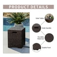 thumbnail image 2 of VENTOPYR Outdoor Hideaway Tank Table for Gas Fire Pits, Hides Standard 20lb 16-inch Propane Tank Cover w Side Handles (Rusty Red), 2 of 8