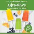 thumbnail image 2 of Tovolo Silicone Modern Popsicle Molds with Tray (Candy Apple) - Ice Pop Molds with 6 Cavities for Homemade Ice Pops & Frozen Snacks - Popsicle Maker with Drip-Guards, Dishwasher Safe & BPA-Free, 2 of 6