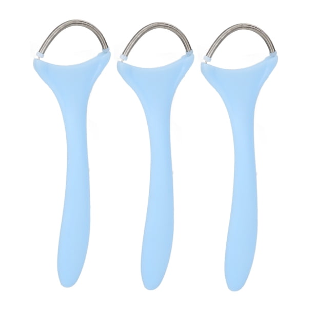 Bobina de la Epilator de la Cara de Primavera, acero inoxidable 3pcs Herramienta de Rosca de Rostro de Primavera Suave para Mujeres para la Barbilla