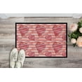 thumbnail image 2 of Carolines Treasures BB7567JMAT Aquarelle Coeurs Rayés Rouges Tapis Intérieur Ou Extérieur, 24 x 36 Po., 2 of 4