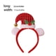 thumbnail image 3 of Billuyoard Diademas de Navidad Accesorios para el cabello de Papá Noel Accesorios de rendimiento de dibujos animados suaves Sombreros para niños Kits de decoración para fiestas punto rojo y blanco, 3 of 6