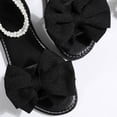thumbnail image 5 of Xfvqtps Women Flat Sandals with Pearl Bowknot Straps Lace up Open Toe Non Slip for Summer Casual and Dressy Outfits, 5 of 9