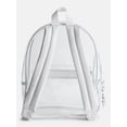 thumbnail image 4 of No Boundaries Women's Game Day Clear Mini Backpack, White, 4 of 6