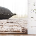 thumbnail image 4 of SAFAVIEH Seattle Dallas Geometric Shag Area Rug, Ivory/Brown, 4' x 6', 4 of 10