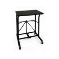 thumbnail image 1 of Origami Table d'Appoint Pliante Portable à Roulettes pour Bureau à Domicile, Noir, 1 of 5