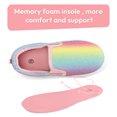 thumbnail image 6 of Bocca Girls Gradient Glitter Slip on Sneakers Kids Canvas Walking Shoes Size 12, 6 of 6