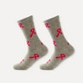 thumbnail image 2 of Women's Valentine's Mid Length Knitted Socks for Men Heart Print Crew Socks Multicolor-10 Free Size, 2 of 5