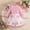 Pink, variant on Zecgelong Girls Outfits Sets Long Sleeve High Neck Embroidered Ribbed Top With Button Shorts Winter Fall Casual School Party Outfit For Toddler Baby Girls Outfits Sets Age 9-12 Months