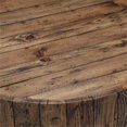 thumbnail image 2 of Beaumont Lane Table Basse Ronde en Bois Récupéré avec Roulettes, Pin Rustique, 2 of 2