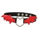 thumbnail image 5 of Gargantilla Collar Yinane Punk Cadena de Clavícula Amor Corazón Gargantilla Gótica Punk Steampunk Cuero PU negro rojo, 5 of 8
