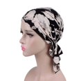 thumbnail image 2 of tredstone Bonnet de Chimiothérapie Imprimé Foulard Femmes Coton Turban Musulman Extensible Perte de Cheveux Baotou Noué Couvre-Chef, 2 of 9