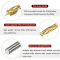 thumbnail image 4 of Uxcell 10Packs Brad Point Drill Bit 3mm(1/8") Dia HSS4241 Twist Drill Golden, 4 of 6