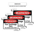 thumbnail image 5 of Warning Your Text Image Here Custom Color For Text Novelty Display Office Notice Outdoor Unique Aluminum Metal Sign 12"x18", 5 of 5