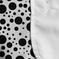 thumbnail image 4 of Black and White Microwave Oven Cover, Big and Small Dots Black Color Spots Graphic Simplistic Bubbles Pattern, Water Resistant Organizer with Pockets for Kitchen, 36" x 12", Black White, by Ambesonne, 4 of 4