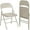 Beige, variant on Twister.CK 2 Pack Folding Chairs, Metal Foldable Chair, for Indoor Outdoor Dining Room, Camping, Wedding, Commercial Banquet, Beige
