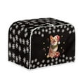 thumbnail image 2 of ZUXONGSY Christmas Corgi Toaster Cover 2 Slice Toaster Dust Cover Appliance Cover Wide Slot Quilted Toaster Gifts Appliance Dust-Proof Cover Bread Maker Cover Christmas Decor, 2 of 7